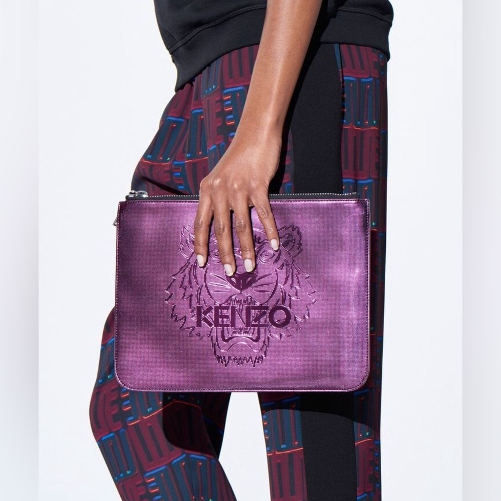 Kenzo Vibrant Purple Clutch
